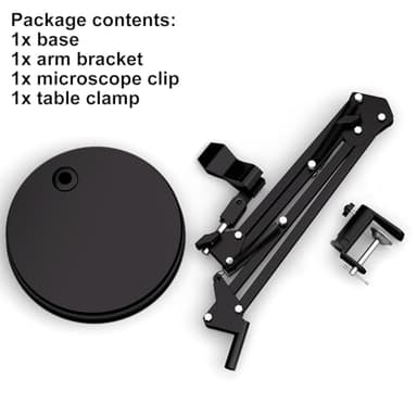 Ninyoon Max 21inch Height Universal Stand, Height 0-21in Adjustable Digital USB Microscope Stand for Max Diameter 6cm USB Digital Wireless WiFi Microscope Camera Come with Table Clamp - Image 5