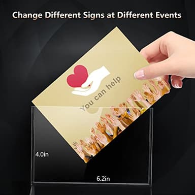 KYODOLED Black Suggestion Box with Slot and Lock for Voting, Donation Box with Sign Holder, Tip Jar, 6.2" x 4.6" x 4.0" - Image 5