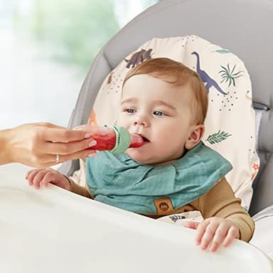 HALAA VAUVA High Chair Cushion with Cover Pad for IKEA Antilop Babies Toddlers Inflatable & Reversible Supporting Built-in Inflatable Cushion Wooden High Chair Accessories Insert Included - Image 6