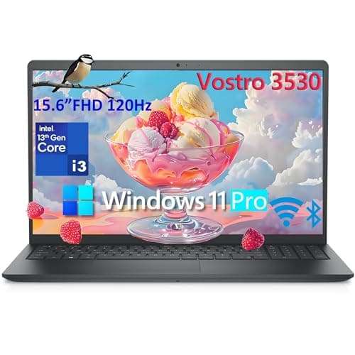 Dell 15 15.6" Laptop Computer for Home and Business Student, 13th Gen Intel 5-Core CPU (Beat i5-1145G7), 32GB DDR4 RAM, 1TB PCIe SSD, Vostro 3530 120Hz FHD, WiFi, RJ45, Type-C, HDMI, Windows 11 Pro - Image 1