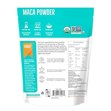 BetterBody Foods Organic Maca Powder, Non-GMO & Gluten-Free, 12 Ounce - Image 7