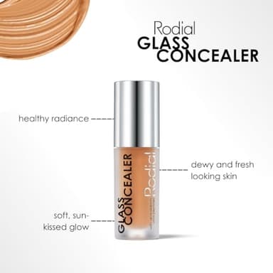 Rodial Glass Concealer Shade 2 - Luminous, Full-Coverage Cream with Peptides and Antioxidants for Flawless Skin, 0.1 fl. oz. - Image 5