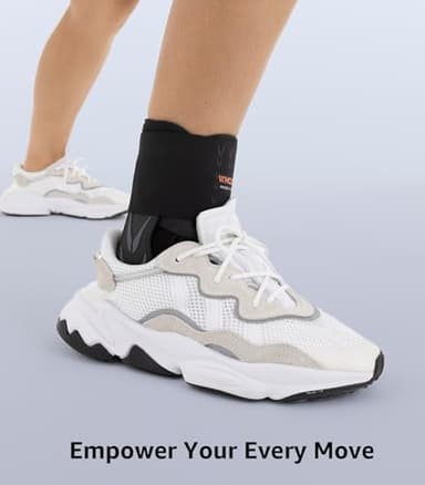 WHCOOL Slim-Fit Ankle Brace for Sprained Ankle, Quick Lace Up Ankle Support for Women Men With 2 Auto-Shaped Pads, Air Fabric Cool Ankle Stabilizer for Injury Recover, Running,Sports, M(12”-13”) - Image 8