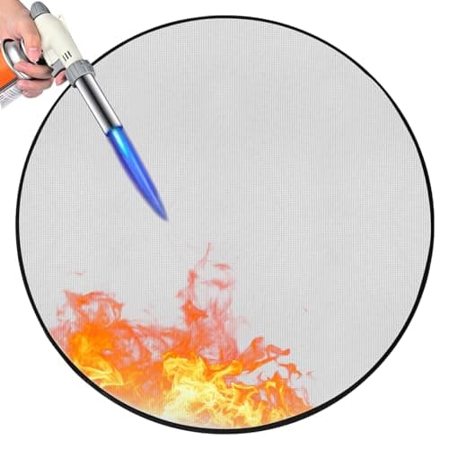 osaasi Premier 36" Grill Mat for Outdoor Grill, Fireplace Mat, Fireproof Mat for BBQ Fire Pit (36"-6LAYER)