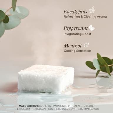 Shower Steamers Aromatherapy - USA Made with Natural Ingredients & Eucalyptus Essential Oil, Large Shower Bombs, Relaxation Spa Gifts for Women & Men, Unique Self Care Gifts - Image 6