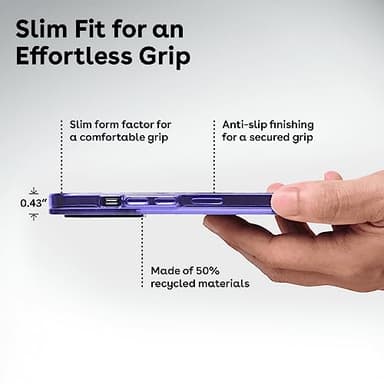 CASETIFY Compact iPhone 13 Pro Max Case [4 ft. 2X Military Grade Drop Protection/Slim/Lightweight] - Clouds - Clear Black - Image 9