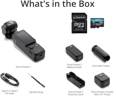 DJI Osmo Pocket 3 Capture More Combo, Vlogging Camera with 1'' CMOS & 4K/120fps Video, 3-Axis Stabilization, Fast Focusing, Face/Object Tracking, 2" Rotatable Touchscreen - Image 7