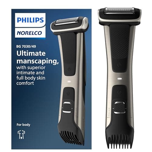 Philips Norelco Bodygroom 7000 Series, Showerproof Groin and Body Trimmer for Men, Precise Body Grooming, Adjustable Comb, Safe Even Below The Belt, 80 Min. Runtime, Model BG7030/49 - Image 1
