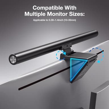 BlitzMax LED Screen Light Bar, Stepless Dimming Monitor Lamp for Desk Office Home Game, No Screen Glare/Touch Control/Space Saving/USB Powered - Image 6