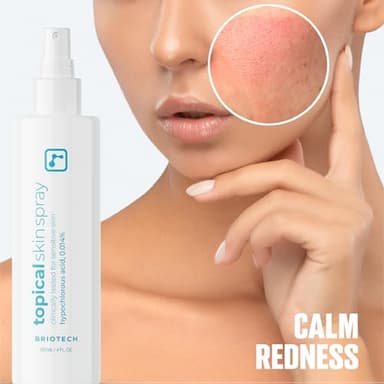 BRIOTECH Topical Skin Spray, Hypochlorous Acid Spray for Sensitive Skin, HOCl Facial Mist, Full Body Support Against Irritation, Calm Redness, Soothe Foot & Scalp, 8 oz (1 Pack) - Image 6