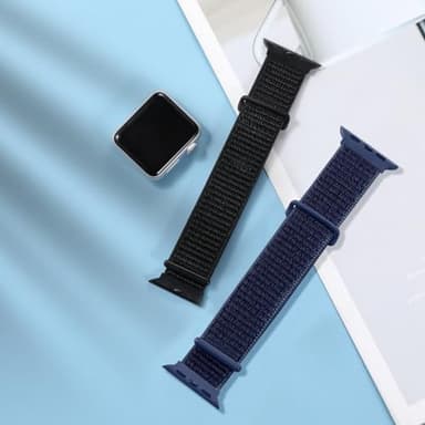 WJK Compatible with Apple Watch Bands 40mm for Women Men, Stretchy Sport Nylon Solo Loop Strap Compatible with Apple Watch Band 38mm 41mm 42mm 44mm 45mm 49mm for iWatch Ultra Ultra 2 SE 9 8 7 6 5 4 3 - Image 7