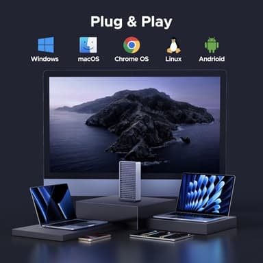 UGREEN 40Gbps M.2 NVMe Enclosure with Aluminum Double-Sided Fin Heat Dissipation, No Noise External SSD Case Compatible with Thunderbolt 4/3/USB4/3.2/2.0 M1 M2 Pro/Max (SSD Not Included) - Image 8