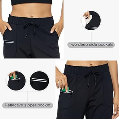 Haowind Joggers for Women with Pockets Elastic Waist Workout Sport Gym Pants Comfy Lounge Yoga Running Pants - Image 6