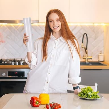 Glotoch Shelf Liner 17.5x360, Non Adhesive Cabinet, Drawer Liner for Refrigerator, Kitchen, Waterproof and Durable Fridge Table Place Mats for Cupboard, Clear - Image 8