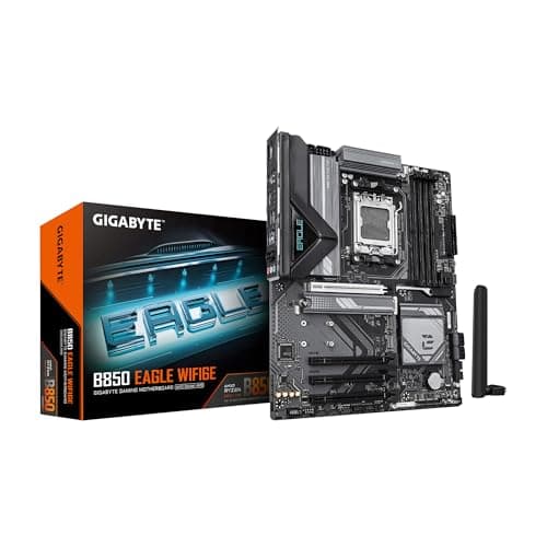 GIGABYTE B850 Eagle WIFI6E AMD AM5 LGA 1718 Motherboard, ATX, DDR5, 3X M.2, PCIe 5.0, USB-C, WIFI6E, 1GbE LAN, EZ-Latch, 5-Year Warranty - Image 1