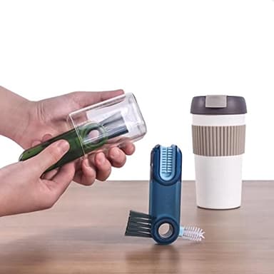 3 in 1 Cup Lid Gap Cleaning Brush Set, Multifunctional Insulation Bottle Cleaning Tools, Mutipurpose Tiny Silicone Cup Holder Cleaner, Home Kitchen Cleaning Tools - Image 6