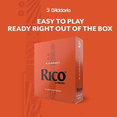 D’Addario Woodwinds, Rico Bb Clarinet Reeds, RCA1025, Strength 2.5, 10-pack - Image 4