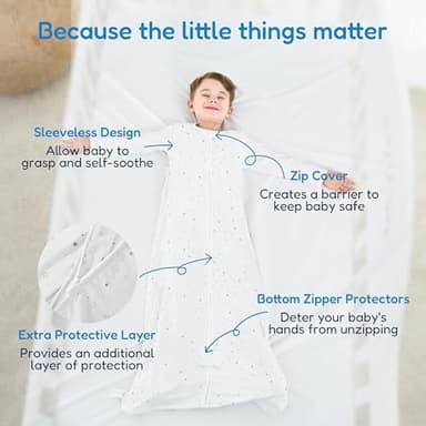 TotAha Toddler Sleep Sack 2T-4T, Soft Wearable Blanket Baby Sleep Bag, Light 0.5 TOG or Medium-weight 1.0 TOG Sleeping Sacks - Image 3