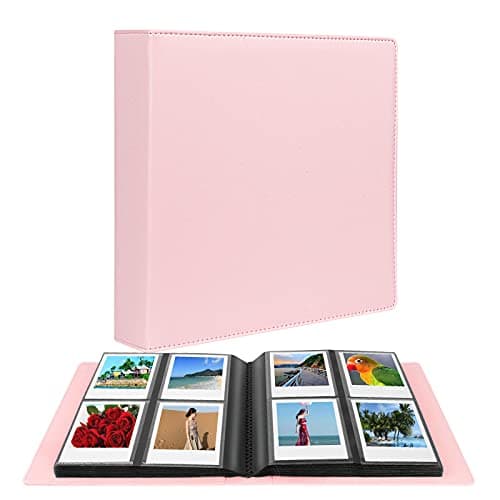 192 Pockets Large Photo Album for Polaroid i-Type/600/SX-70 Instant Photos,3.5x4.25 Picture Book fits Fujifilm Instax Wide 400/300 Film (Pink) - Image 1