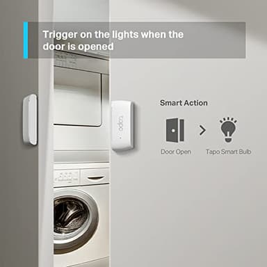 Tapo Door Sensor Mini, REQUIRES Tapo Hub, Long Battery Life w/Sub-1G Low-Power Wireless protocol, Contact Sensor, 15mm Wide Gap Allowed, Real-Time Notification, Smart Action (Tapo T110) - Image 4