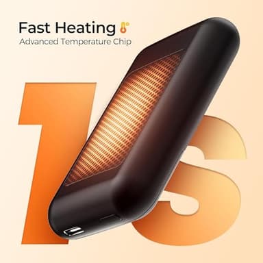 Hand Warmers Rechargeable 2 Pack, 4 Heat Levels (104–131°F), Real-Time Temp & Battery Display, Electric Hand Warmers, Fast Heating, Fits in Gloves/Pocket, Gifts for Women & Men - Image 7