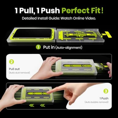 WSKEN for iPhone 17 Pro Max Privacy Screen Protector - [25° Anti-Spy] [Auto-Dust Removal] [Top 9H+ Tempered Glass] 12FT Shatterproof Military Grade Flim Easy Install Case Friendly, 2 Pack - Image 5