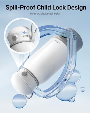 Bear Portable Bottle Warmer for Travel, Milk Warmer for Breastmilk Formula, 17oz Large Capacity Water Warmer with Precise Temp Control, Fast Heating&Long Battery for Travel Car Airplane - Image 9