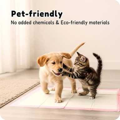 MoMoCo 23"x23"-100 Count Pink Puppy Pads, Super Absorbent, Leak-Proof, Quick-Dry Training Pads for Small Dogs & Puppies, Disposable Potty Pads - Image 8