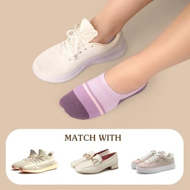 Gonii Women's No Show Socks Thin Breathable Anti-Slip High Elasticity Invisible for Sneakers Flats Loafers - Image 5
