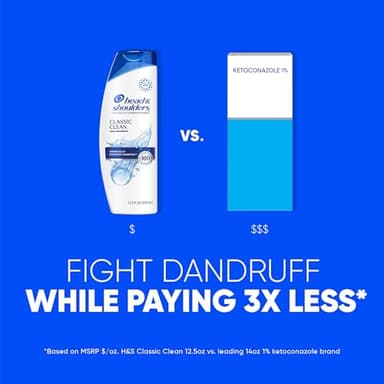 Head & Shoulders Classic Clean Dandruff Shampoo Twin Pack, Anti-Dandruff Daily Use, Paraben-Free, Color-Safe, 32.1 Fl Oz Each (Set of 2) - Image 3