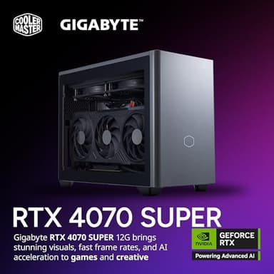 Cooler Master NR2 Pro Mini ITX – Intel i7-14700F 2.1GHz (5.4GHz Turbo) | Gigabyte RTX 4070 Super 12GB & B760I AORUS PRO | 32GB DDR5 6000MHz | 1TB Gen4 M.2 | WiFi | Windows 11-280mm AIO Gaming PC - Image 5