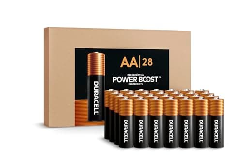 Duracell Coppertop AA Alkaline Batteries with POWER BOOST Ingredients, 28 Count, Long-Lasting Alkaline in Re-closable Pack for Quick Access and Organized Storage - Image 1