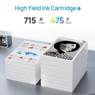 62XL Ink Cartridges Black and Color Compatible for HP Ink 62 XL 62XL Work for Envy 5540 5643 5542 5544 5545 5640 5642 5660 5665 7640 7645 8000 Officejet 5740 5741 5742 5743 5744 5745 Printer (2 Pack) - Image 5