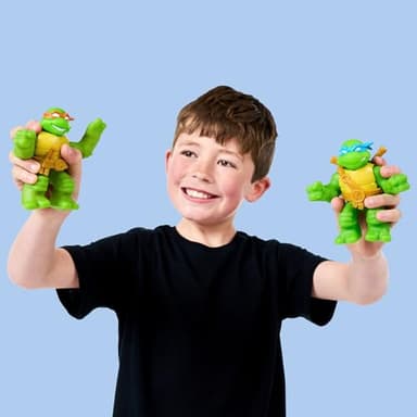 Heroes of Goo Jit Zu Teenage Mutant Ninja Turtles | 4 Pack | Super Oozy Toy Figures | Classic Donatello, Classic Michelangelo, Classic Leonardo & Classic Raphael | with Different Colored Mutations - Image 2