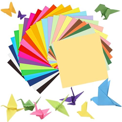 SiluFlorid 300 Sheets Origami Paper, 25 Colors Origami Paper 6x6, Double Sided Color 6" Square Oragami Paper for Scrapbook Decor, Folding Crafts Kids DIY School Arts Crafts - Image 1