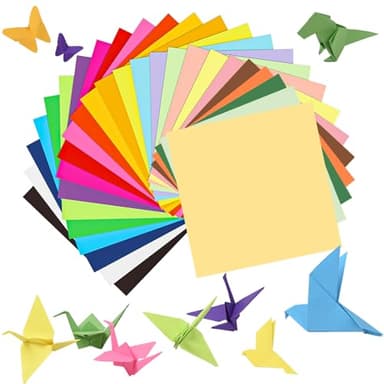 SiluFlorid 300 Sheets Origami Paper, 25 Colors Origami Paper 6x6, Double Sided Color 6" Square Oragami Paper for Scrapbook Decor, Folding Crafts Kids DIY School Arts Crafts - Image 1