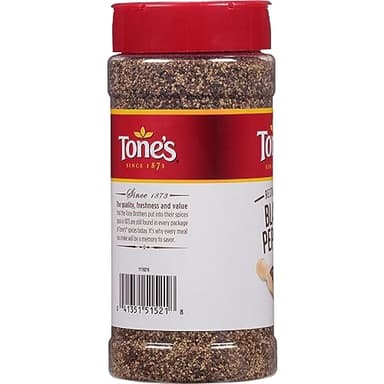Tone's Restaurant Black Pepper, 8.00 Ounce (Pack of 6) - Image 3