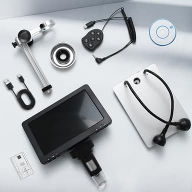 7" LCD Digital Microscope 1200X with Screen - 16MP Photo/1080P Video Coin Microscope for Full Coin View - Soldering Microscope for Adults with 10 LED Lights & 32GB Card,Windows/Mac OS Compatible - Image 8