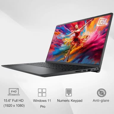 Dell 3520 15 15.6" Laptop Computer for Home & Student, Intel 6-Core Processor (Beat i5-1135G7), 120Hz FHD, 32GB DDR4 RAM, 1TB PCIe SSD, WiFi, Bluetooth, RJ45, HDMI, Black, Business Windows 11 Pro - Image 3