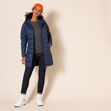 Amazon Essentials Women's Lightweight Water-Resistant Packable Hooded Puffer Coat (Available in Plus Size), Navy, Large - Image 5