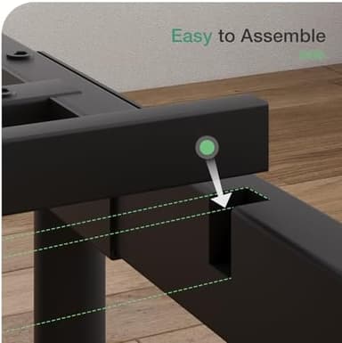 Novilla Full Size Bed Frame with Headboard and Footboard, 14 Inch Metal Platform Bed Frame, Under Bed Storage, Strong Metal Slats Support, Mattress Foundation No Box Spring Needed - Image 6