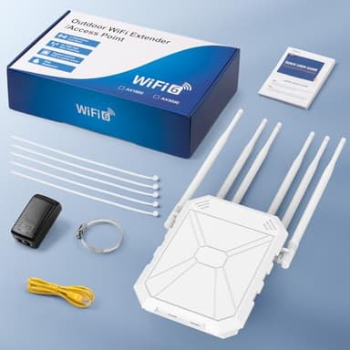 AX3000 WiFi Extender Signal Booster Outdoor WiFi 6 Extender, Wireless Gigabit Access Point Outdoor, IP67 Weatherproof, Passive PoE, for Starlink, Garage, Farm, Yard, RV, Campsite - Image 7
