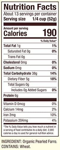 Bob's Red Mill Organic Farro Grain, 24oz (Pack of 4) - Non GMO, Vegan, Kosher - Image 3