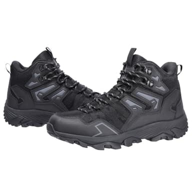 CAMEL CROWN Men's Waterproof Hiking Boot Rugged Work boots Comfortable for Backpacking Trekking Trails Outdoor（Black,10 US - Image 7