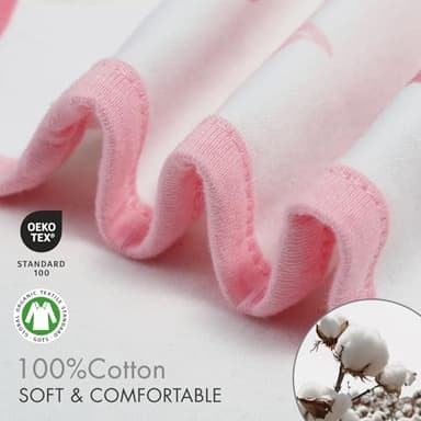 GLLQUEN BABY Girl Swaddles 0-3 Months - 3 Pack Baby Swaddles Sack for Newborn, Infant Sleep Sack, Easy Swaddling Wrap, A Pink Floral, Nursery Swaddle Blankets Essentials - Image 6