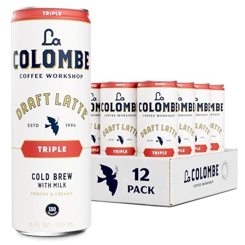 La Colombe Coffee, Triple Draft Latte, 11 fl oz Cans (Pack of 12), Coffeehouse Quality Cold Brew, Specialty Grade Coffee Beans, Ready-to-Drink On-the-Go - Image 1