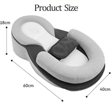 Baby Wedge Pillow for Newborn - Acid Reflux Breastfeeding Pillow for Baby - for Reducing Spit-Up with Safety Strap - Image 8