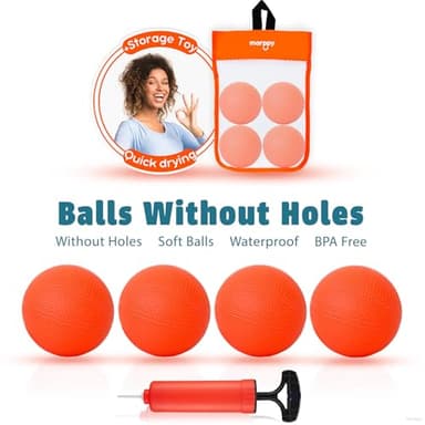 Bath Toys – Bathtub Basketball Hoop for Toddlers, Kids, Boys and Girls | 4 No-Hole Balls & Strong Suction Cups | Fun Basketball Bath Toy for Toddlers - Image 4