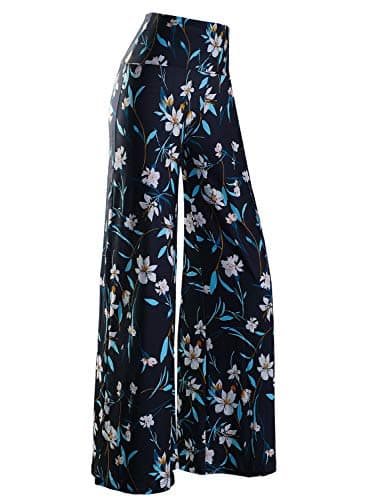 Arolina Women's Stretchy Wide Leg Palazzo Lounge Pants Casual Comfy High Waist Palazzo Pants - Image 1