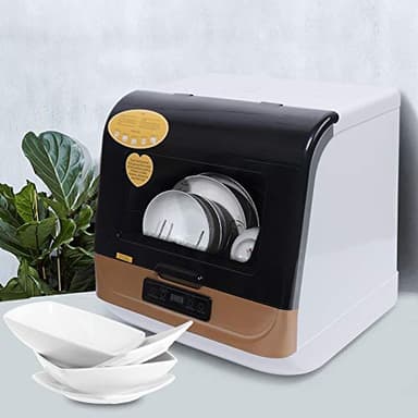 JLYNOWPT Countertop Dishwasher Portable Counter Dishwasher with 3 Washing Programs Small Dish Washer with Removable Filter and Air-Cooled Drying for Apartments, Dorms and Rvs - Image 9